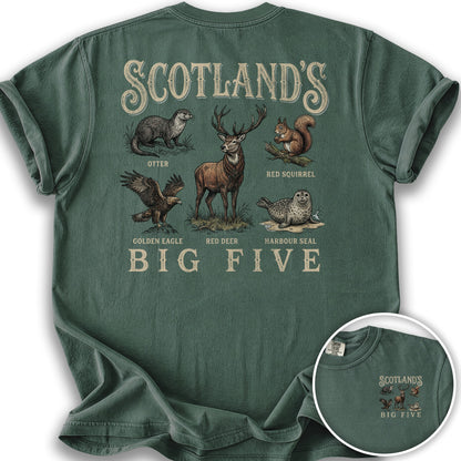 Scotland's Big Five T-shirt - Blue Spruce