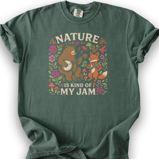 Cottagecore "Nature Jam" T-Shirt - Blue Spruce