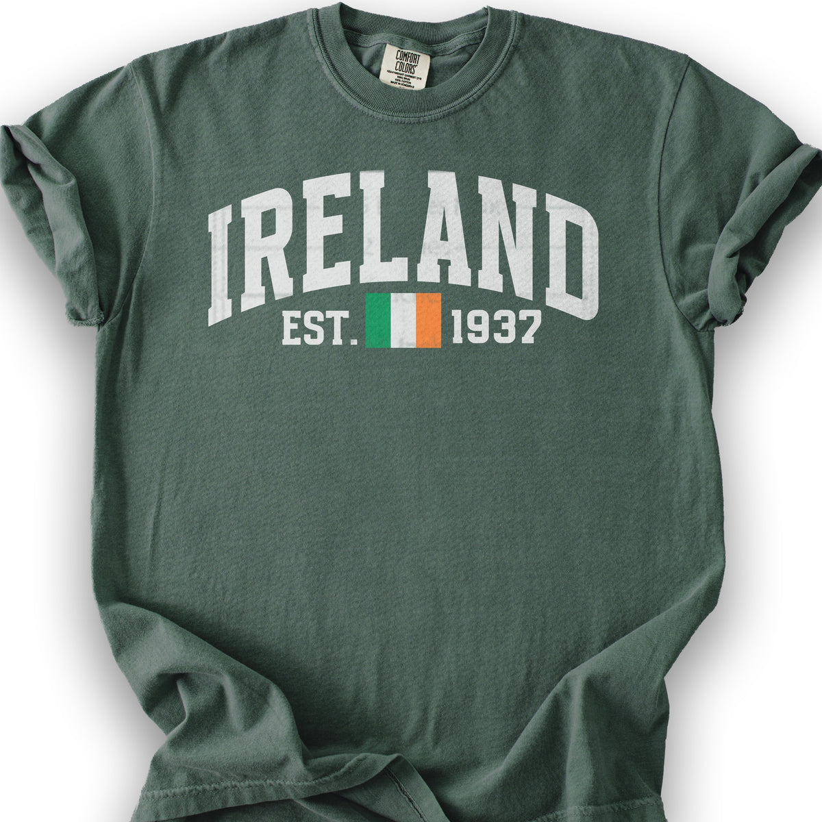 Ireland Varsity Flag T-Shirt - Blue Spruce