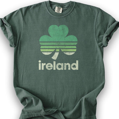 Ireland Retro Shamrock T-Shirt - Blue Spruce