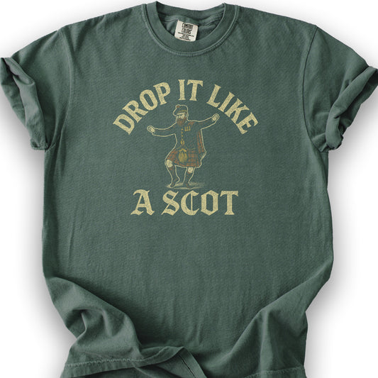 Drop It Like a Scot T-Shirt - Blue Spruce