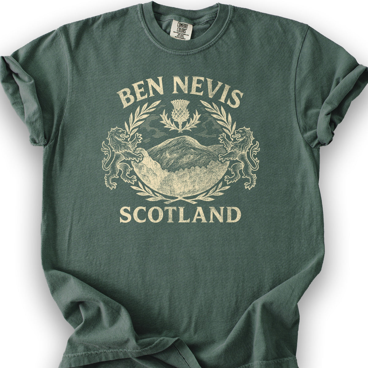 Ben Nevis Scotland T-Shirt - Blue Spruce