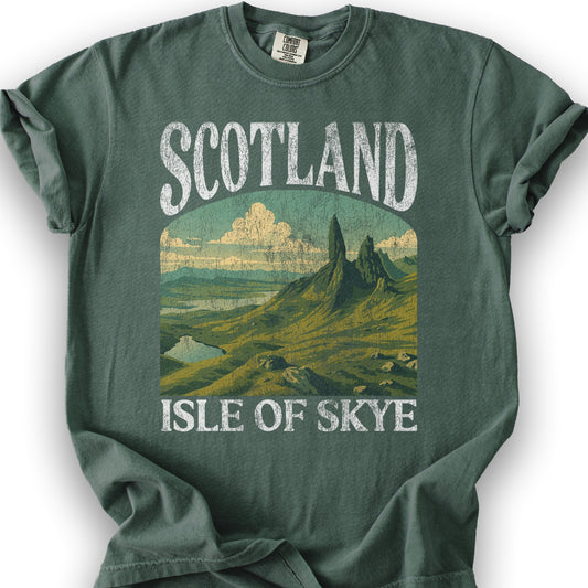Scotland Isle of Skye "Big & Bold" T-Shirt - Blue Spruce