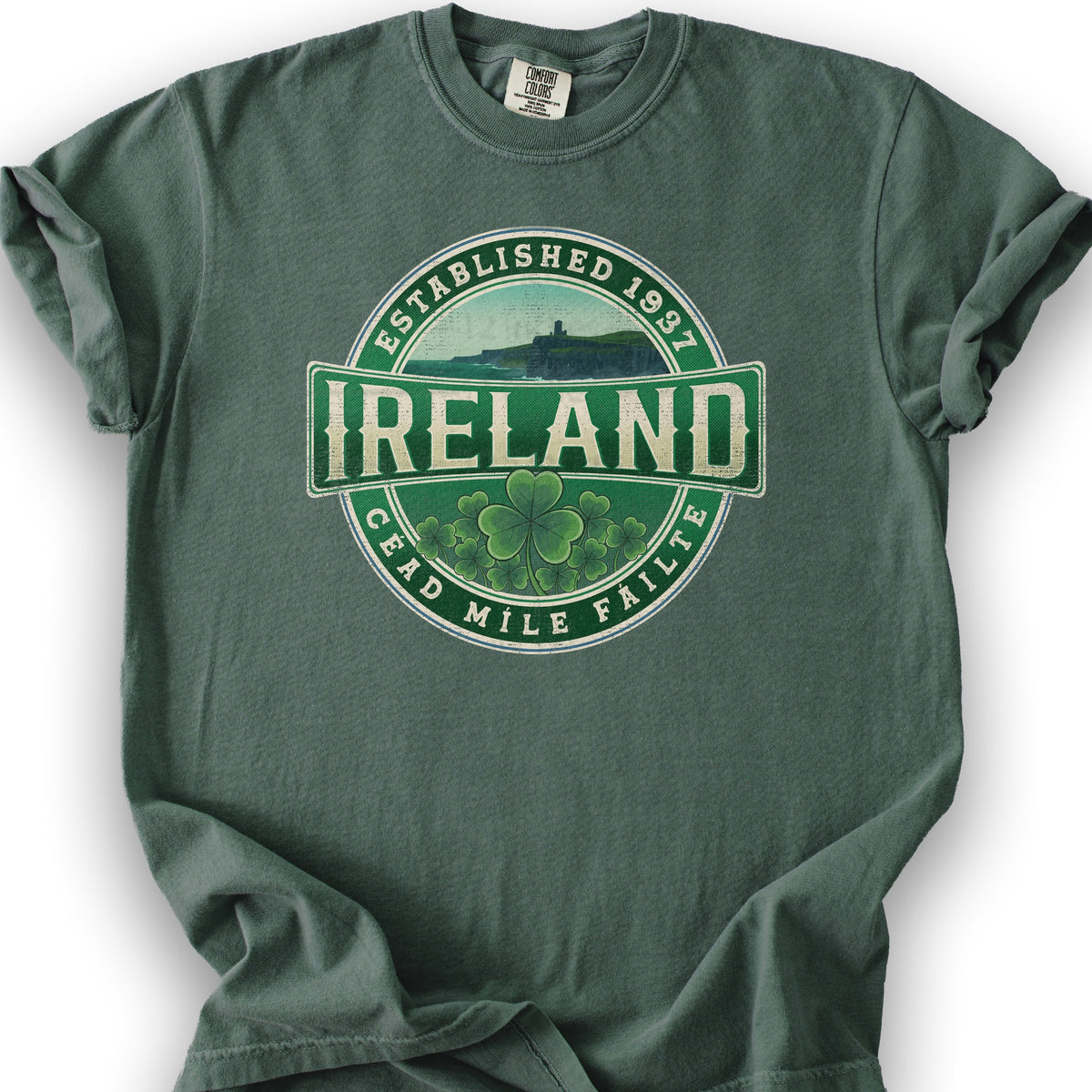 Ireland Badge T-shirt - Blue Spruce