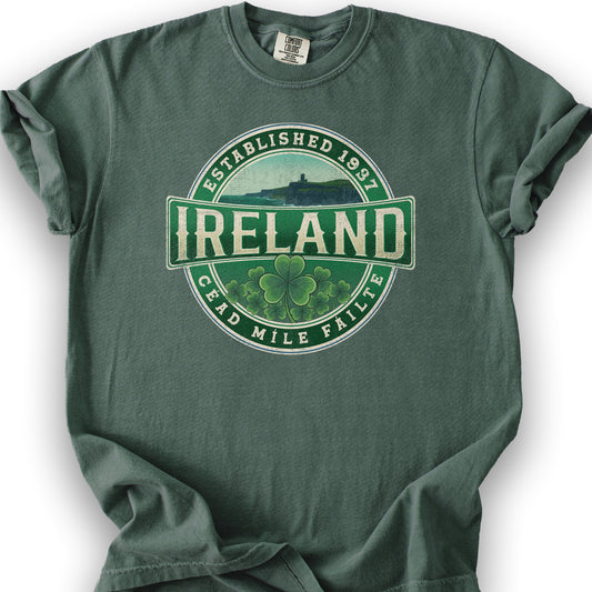 Ireland Badge T-shirt - Blue Spruce