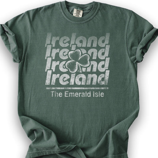 Ireland Retro Echo T-shirt - Blue Spruce