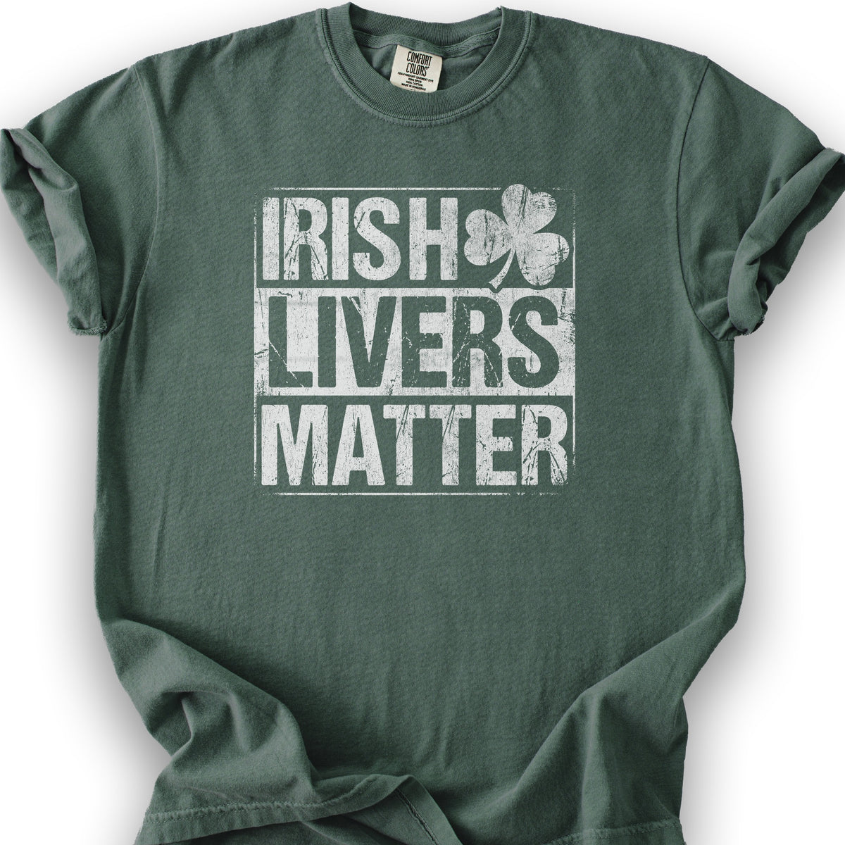 Irish Livers Matter T-Shirt - Blue Spruce