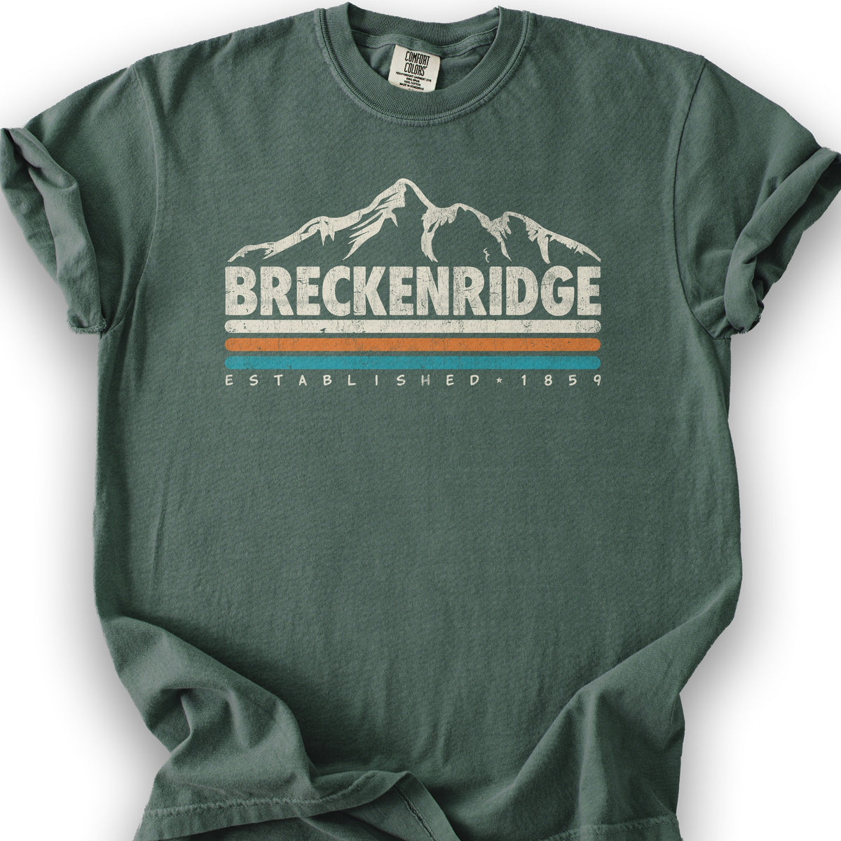 Breckenridge Retro Stripe T-Shirt - Blue Spruce