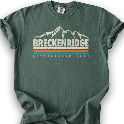 Breckenridge Retro Stripe T-Shirt - Blue Spruce