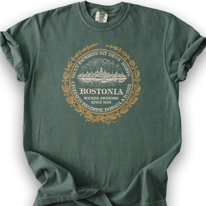 Bostonia Wicked Awesome T-Shirt - Blue Spruce
