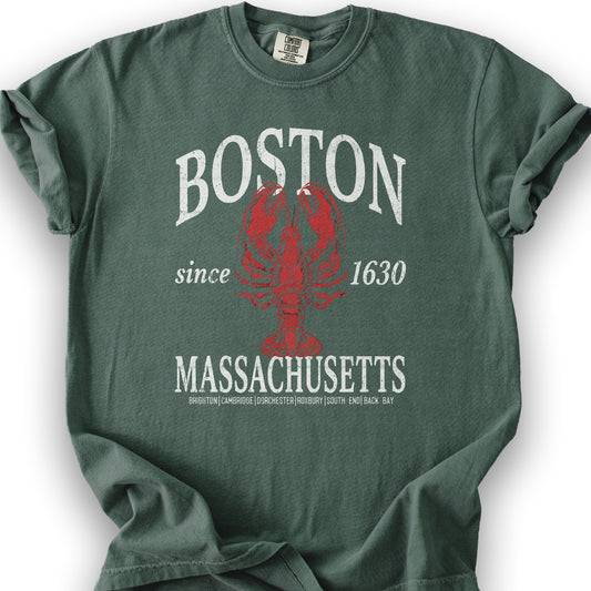 Boston Classic Lobster T-Shirt - Blue Spruce