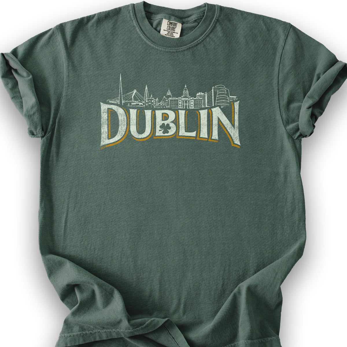 Dublin Skyline T-Shirt - Blue Spruce