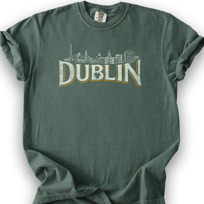 Dublin Skyline T-Shirt - Blue Spruce