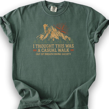 Casual Walk Hiking T-Shirt - Blue Spruce