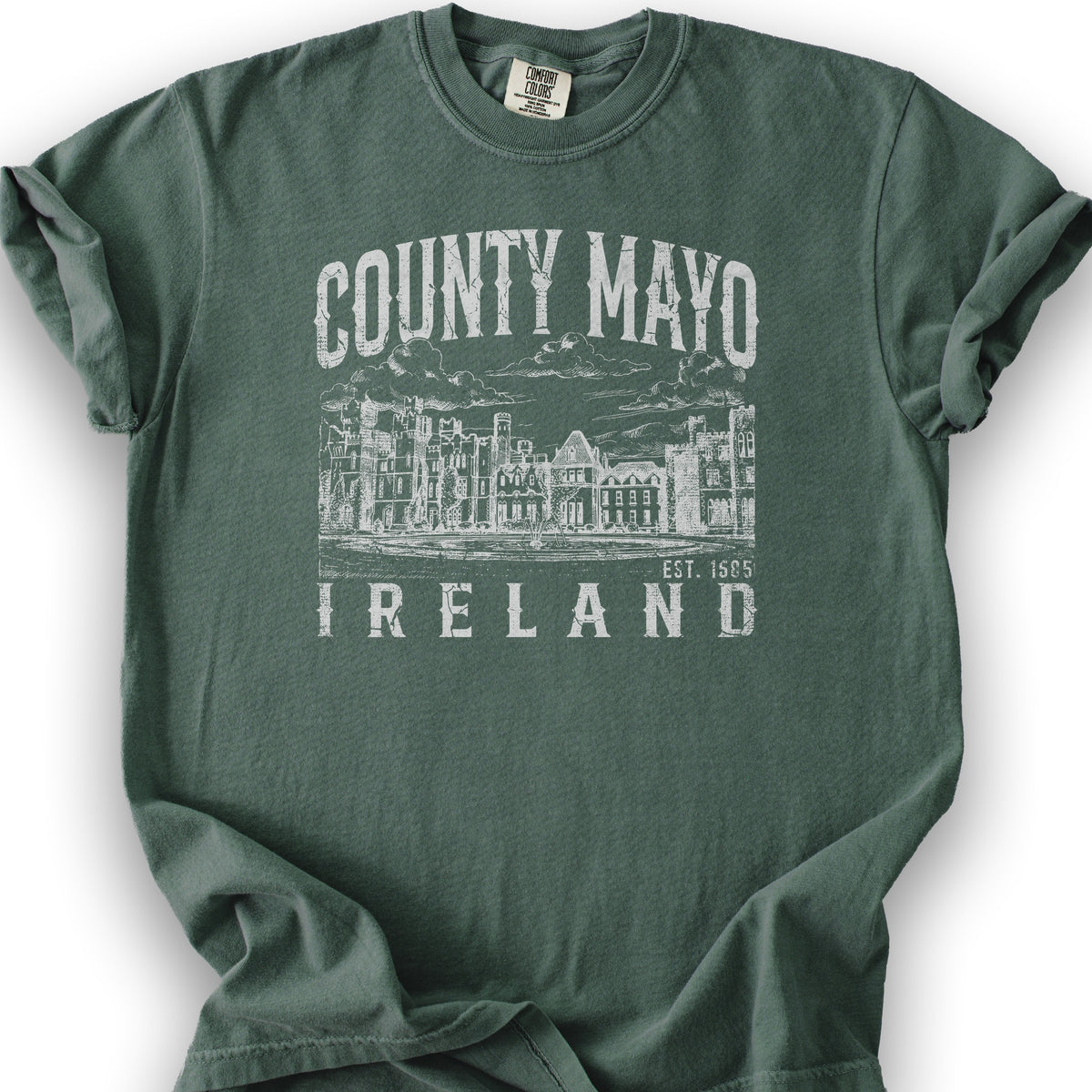 County Mayo Ireland T-Shirt - Blue Spruce