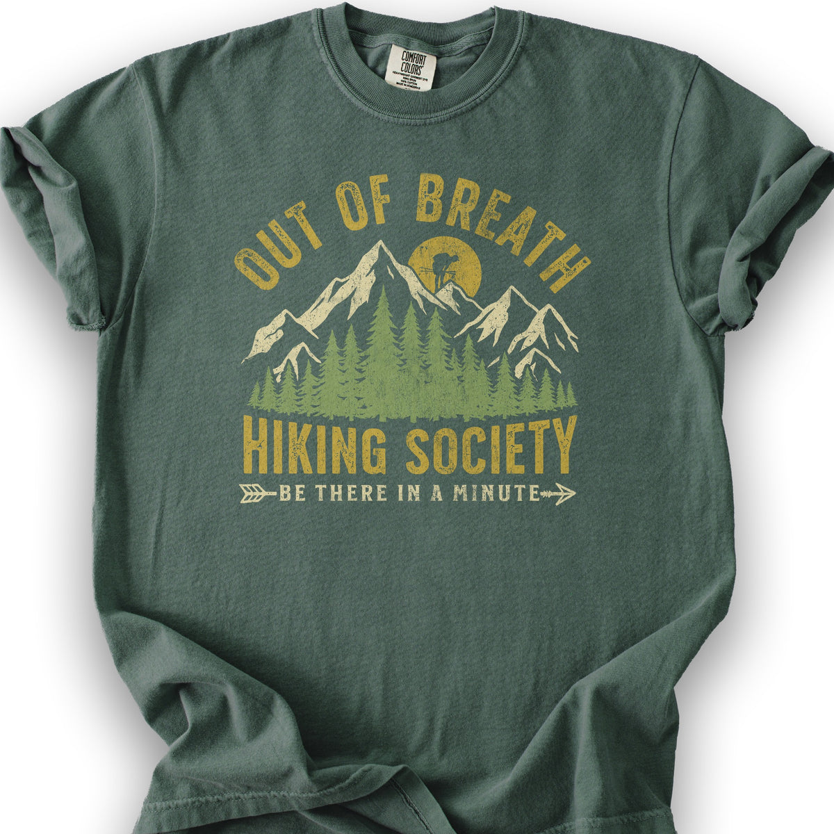 Out of Breath Hiking T-Shirt - Blue Spruce