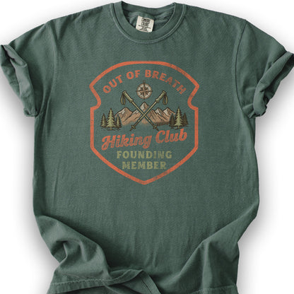 Out of Breath Hiking Club T-Shirt - Blue Spruce