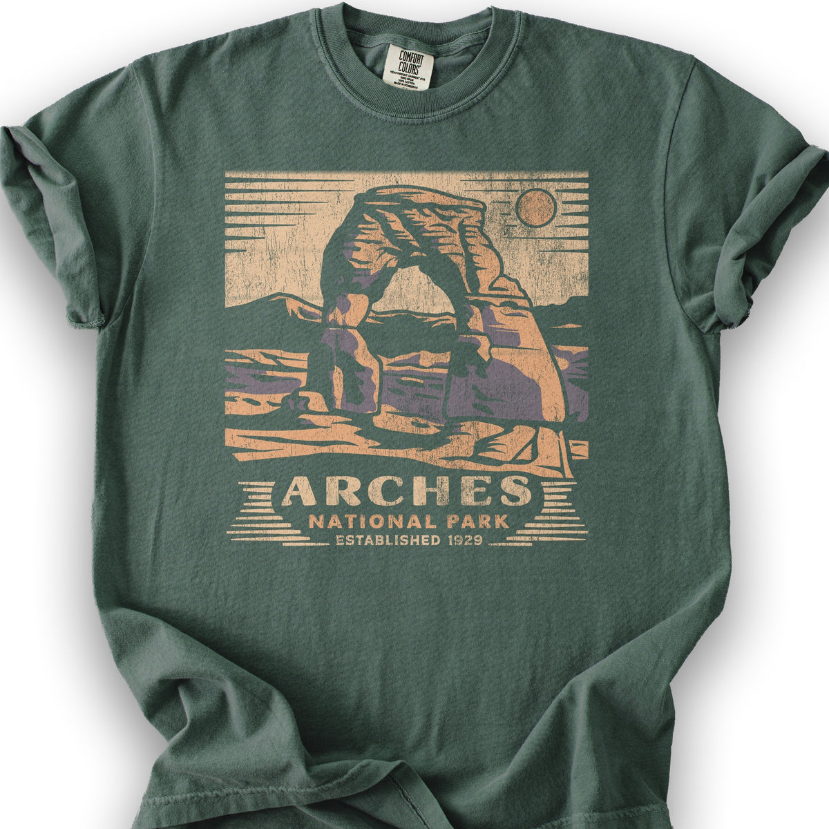 Arches Cut-Out T-Shirt - Blue Spruce
