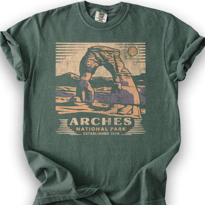 Arches Cut-Out T-Shirt - Blue Spruce