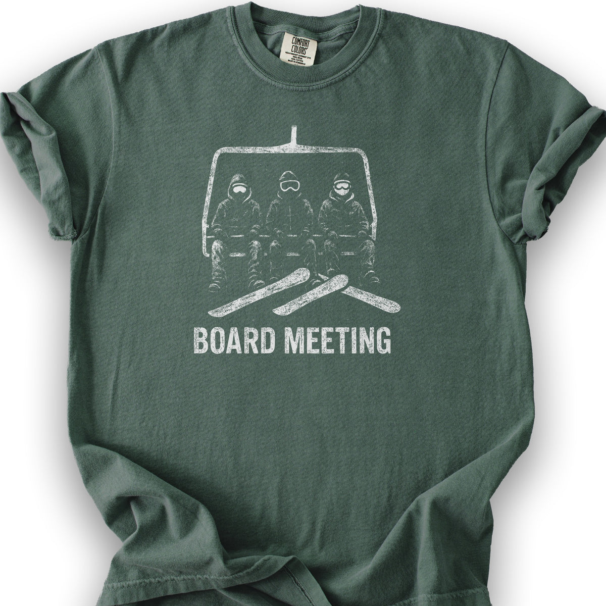 Board Meeting Goofy Rider T-Shirt - Blue Spruce