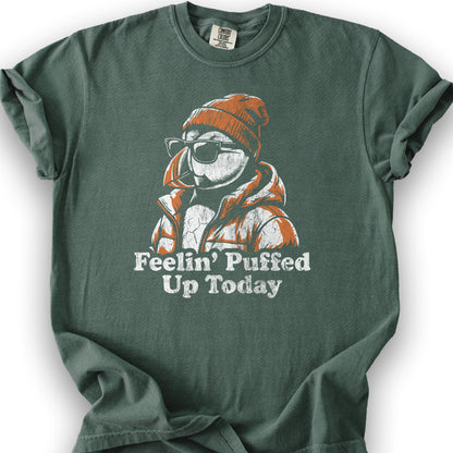 Puffin Puffed Up T-Shirt - Blue Spruce