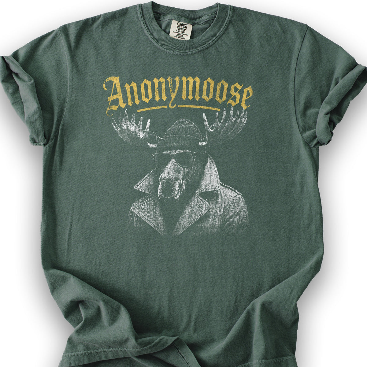 Anonymoose Halftone T-Shirt - Blue Spruce