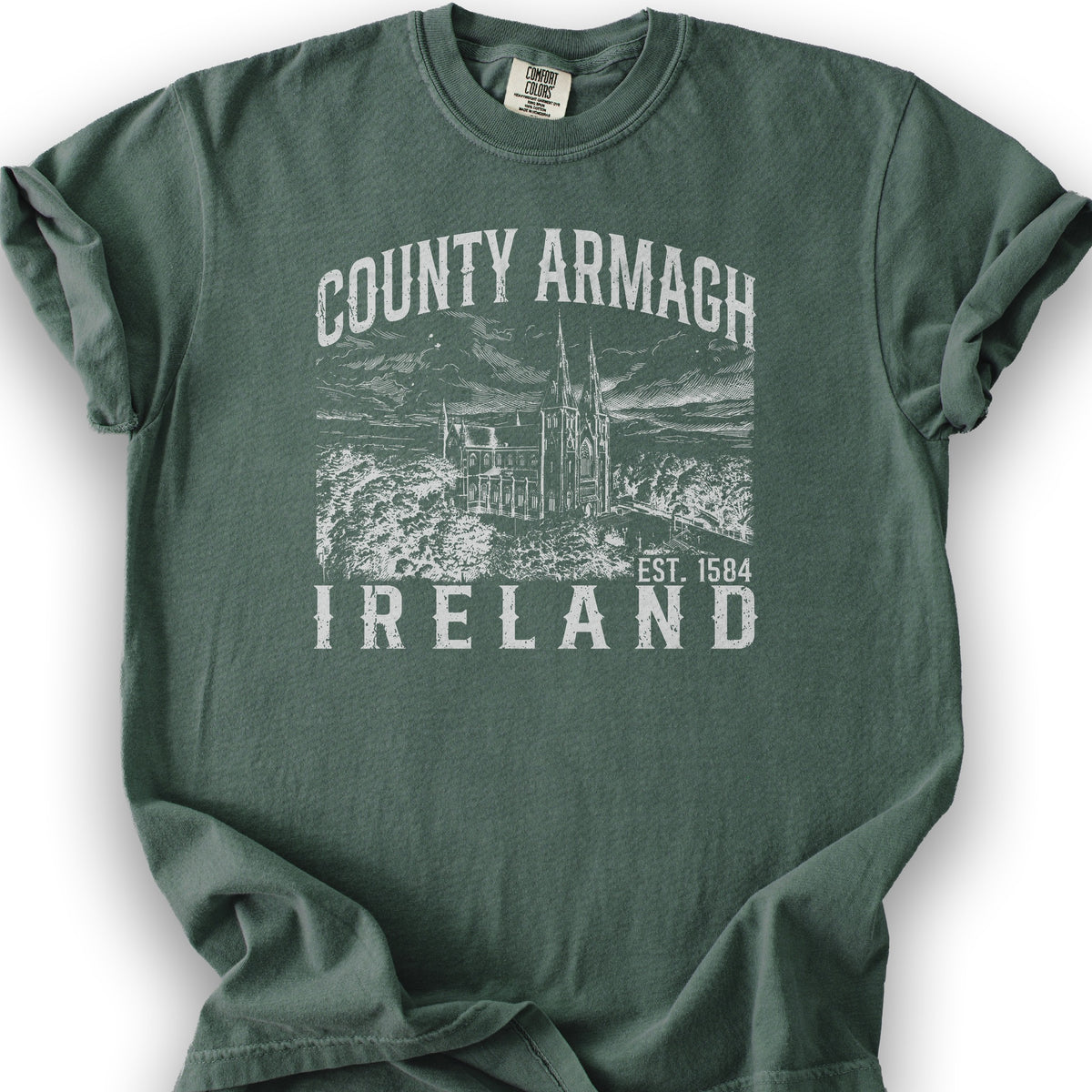 County Armagh Ireland T-Shirt - Blue Spruce
