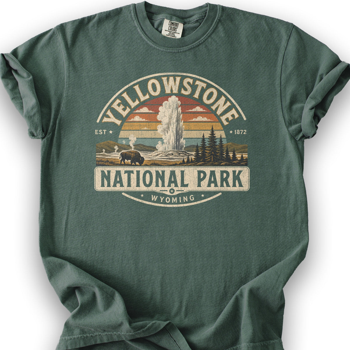 Yellowstone Medallion T-Shirt - Blue Spruce