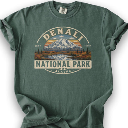 Denali Medallion T-Shirt - Blue Spruce