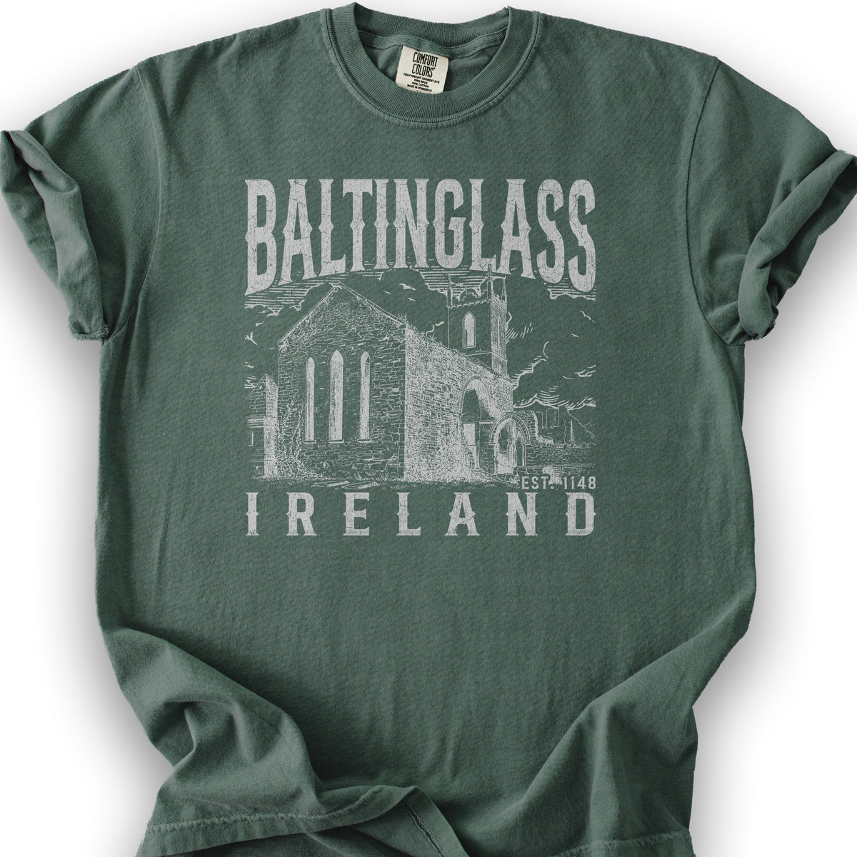 Baltinglass Ireland Sketch T-Shirt - Blue Spruce
