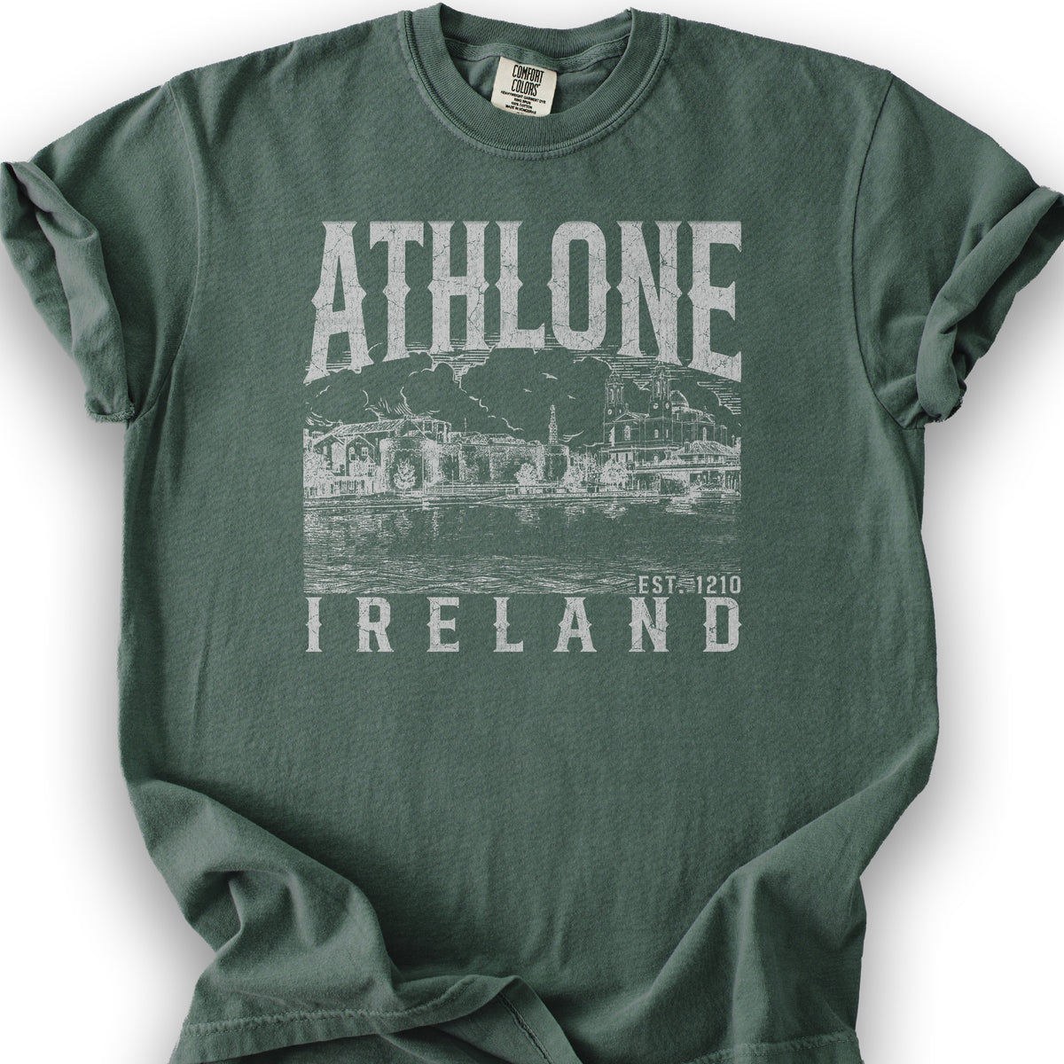 Athlone Ireland Sketch T-Shirt - Blue Spruce