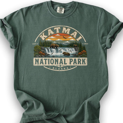 Katmai Medallion T-Shirt - Blue Spruce