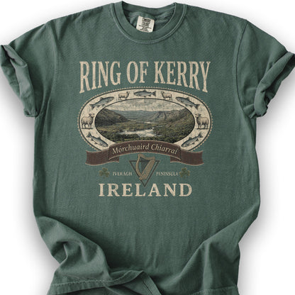 Ring of Kerry Heritage T-Shirt - Blue Spruce