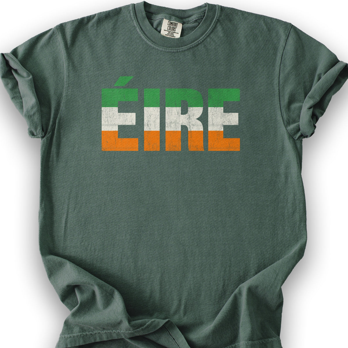 Eire Tricolor Stripe T-Shirt - Blue Spruce