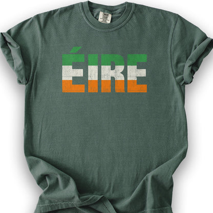 Eire Tricolor Stripe T-Shirt - Blue Spruce