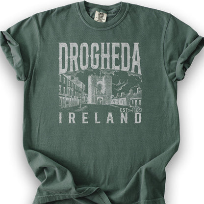 Drogheda Ireland Sketch T-Shirt - Blue Spruce