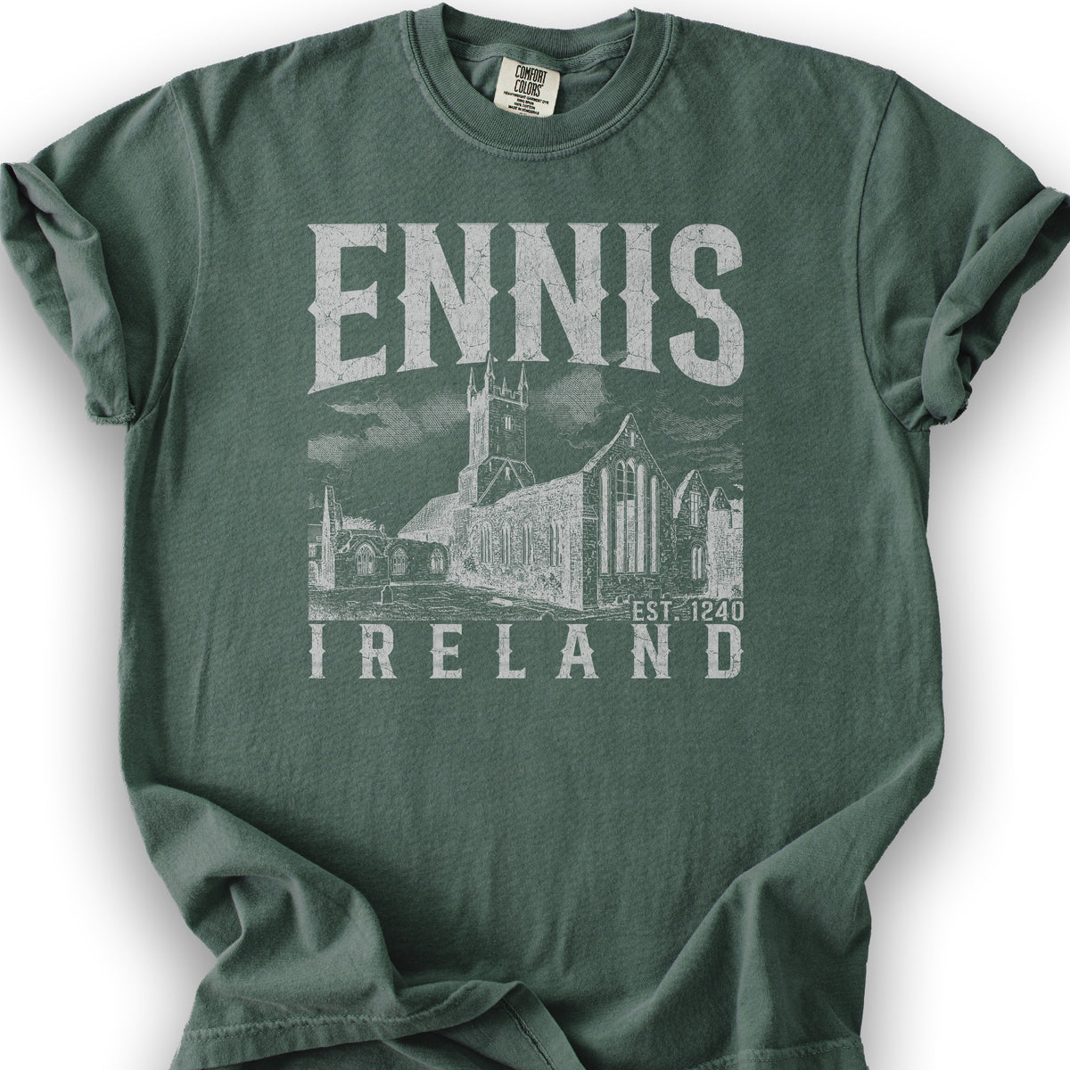 Ennis Ireland Sketch T-Shirt - Blue Spruce