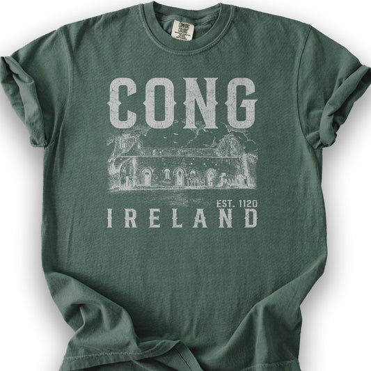 Cong Ireland Sketch T-Shirt - Blue Spruce