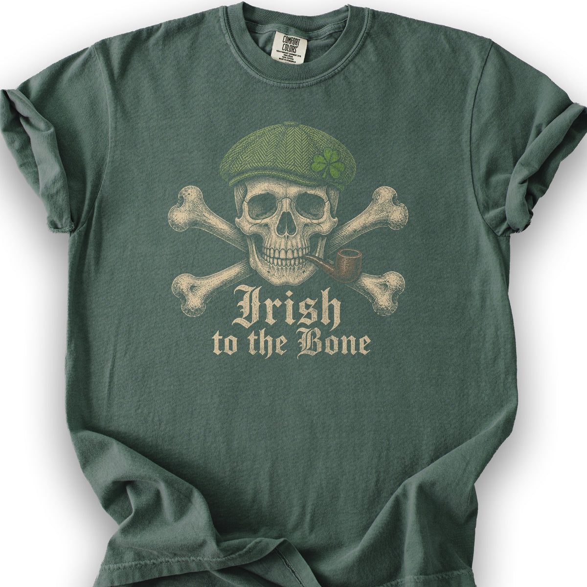 Irish Crossbones T-Shirt - Blue Spruce