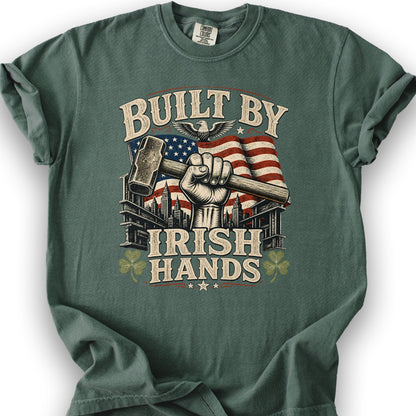 Bulit By Irish Hands T-Shirt - Blue Spruce