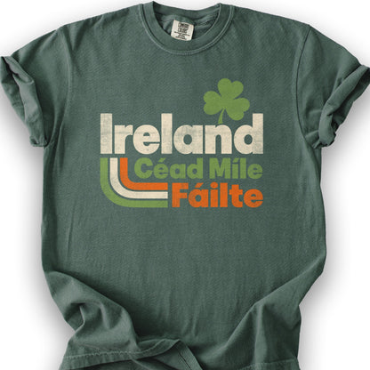 Ireland 70's Throwback T-Shirt - Blue Spruce