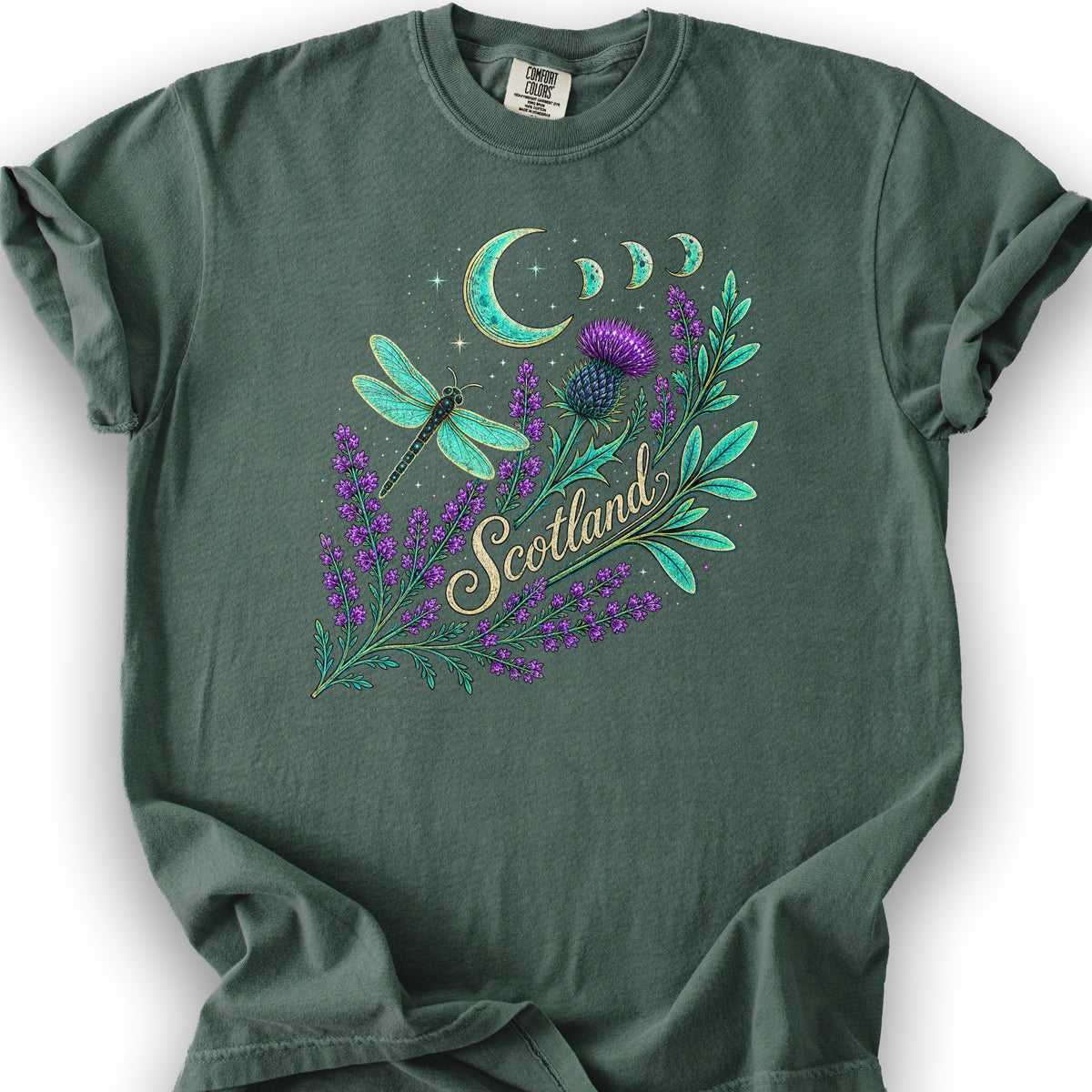 Scotland Mystic Glow T-Shirt - Blue Spruce
