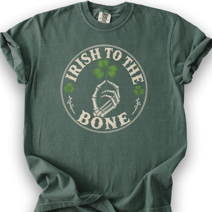 Irish Bone Hand T-Shirt - Blue Spruce