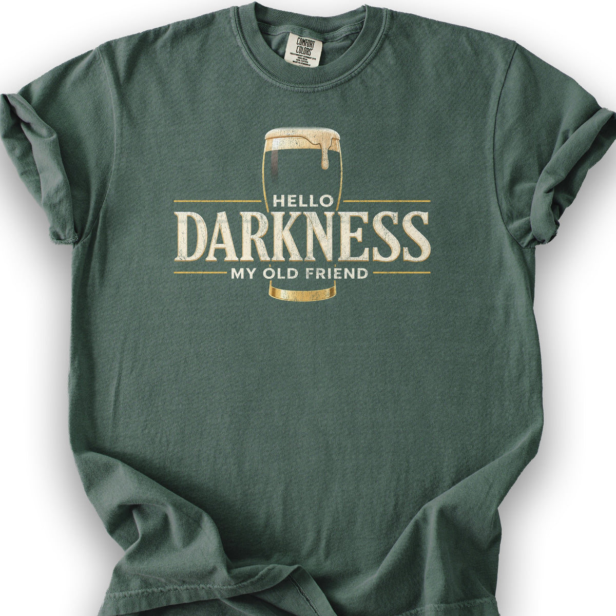 Darkness My Old Friend T-Shirt - Blue Spruce