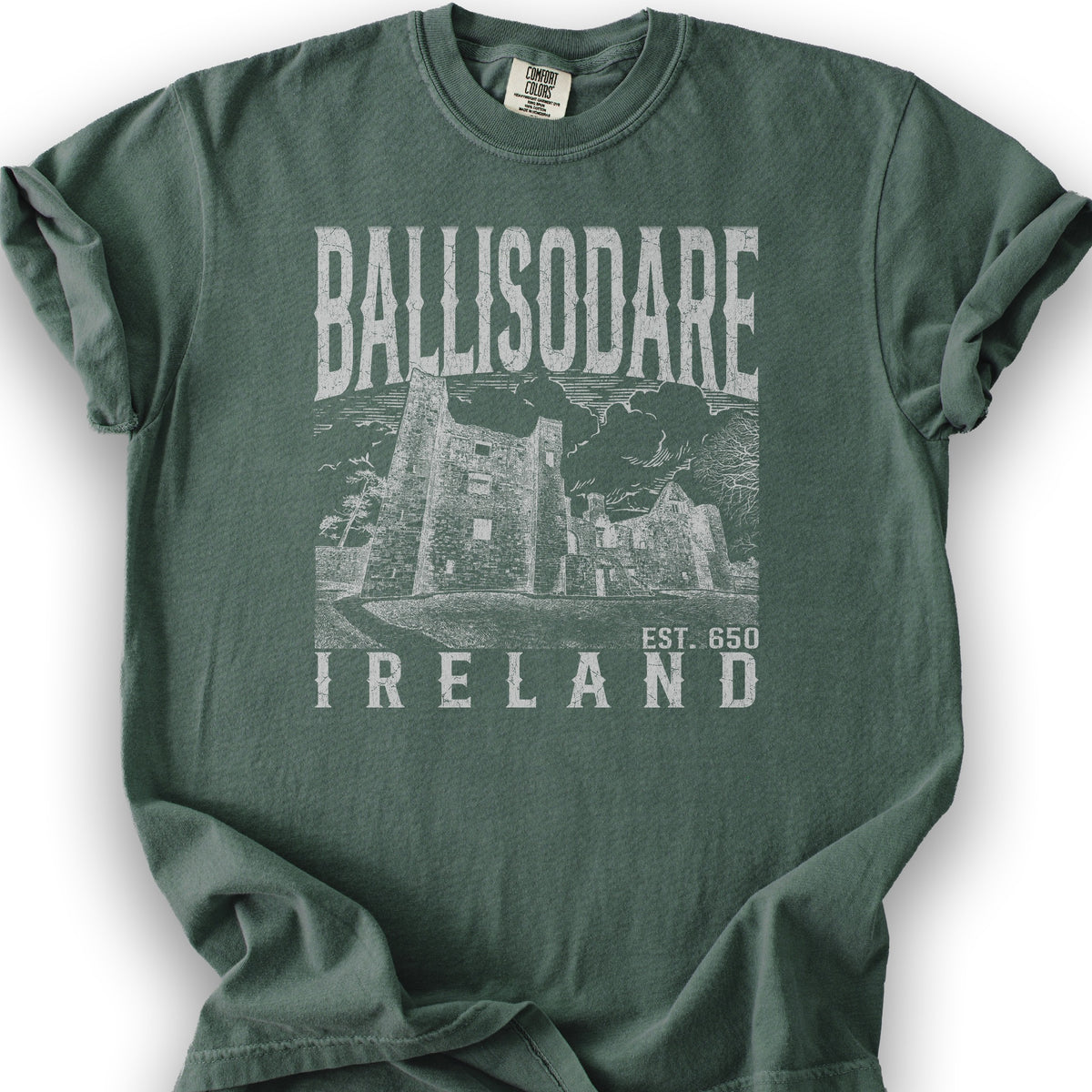 Ballisodare Ireland Sketch T-Shirt - Blue Spruce