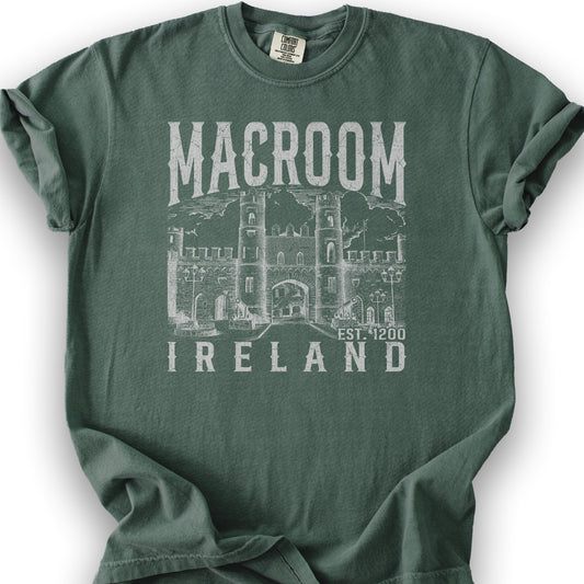 Macroom Ireland Sketch T-Shirt - Blue Spruce