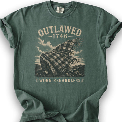 Outlawed Worn Regardless T-Shirt - Blue Spruce