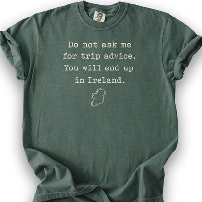 Trip Advice Ireland T-Shirt - Blue Spruce