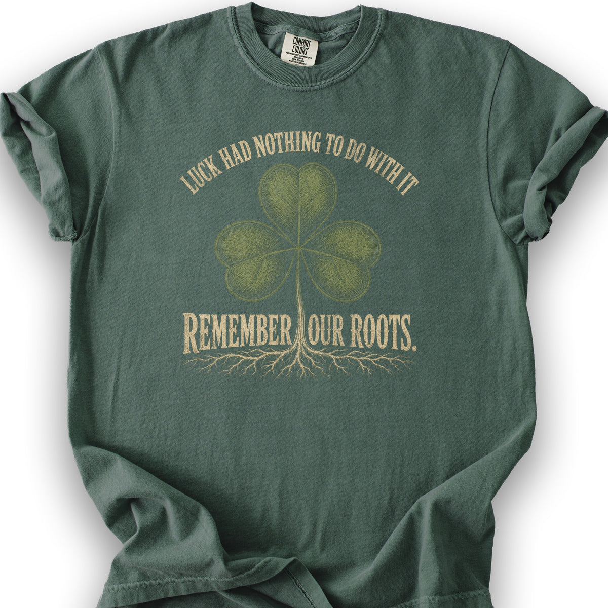 Remember Our Roots T-Shirt - Blue Spruce