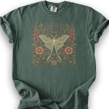 Luna Florals T-Shirt - Blue Spruce